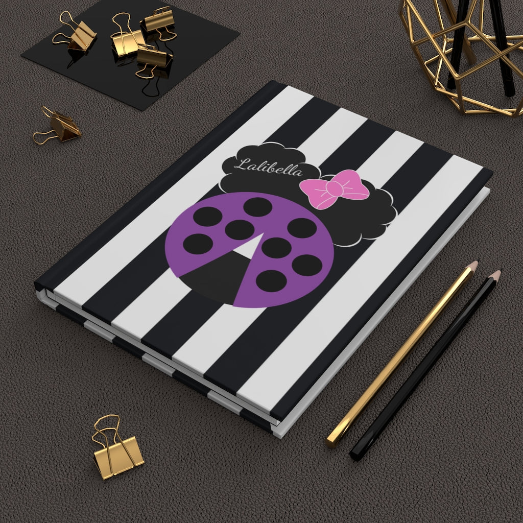 Lalibella "Purple Ladybug" Hardcover Journal Matte