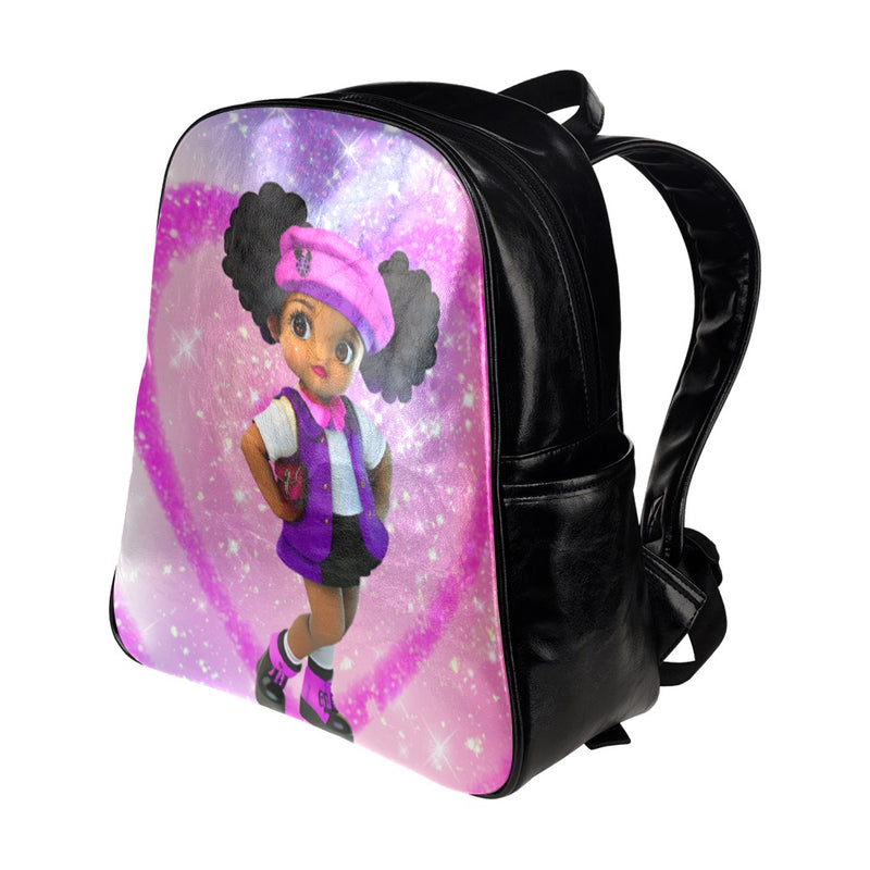 Lalibella "Full of Love" Backpack Multi-Pockets Backpack (Model 1636)