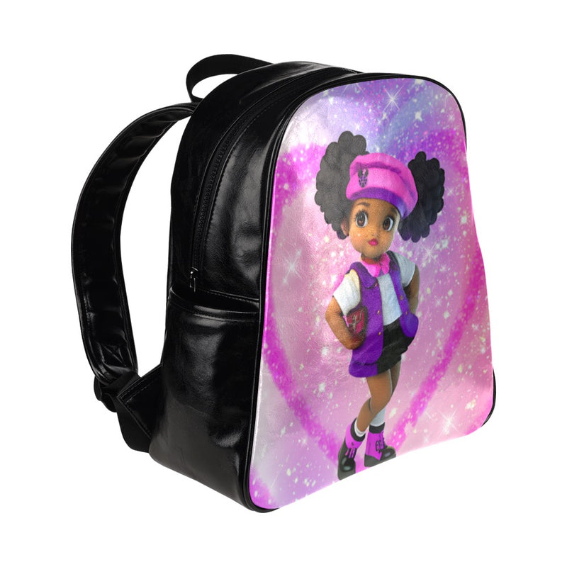 Lalibella "Full of Love" Backpack Multi-Pockets Backpack (Model 1636)