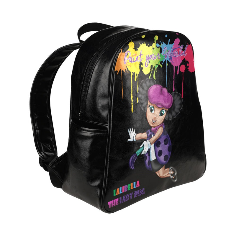 Lalibella "Paint Your World" Backpack Multi-Pockets Backpack (Model 1636)