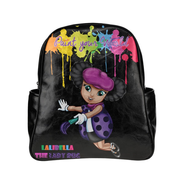 Lalibella "Paint Your World" Backpack Multi-Pockets Backpack (Model 1636)