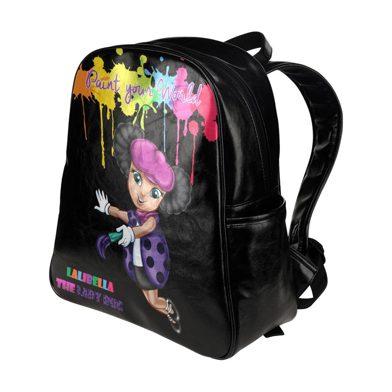 Lalibella "Paint Your World" Backpack Multi-Pockets Backpack (Model 1636)