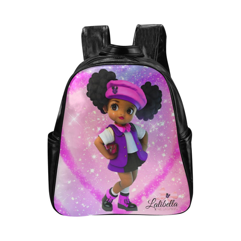 Lalibella "Full of Love"  Backpack Multi-Pockets Backpack (Model 1636)