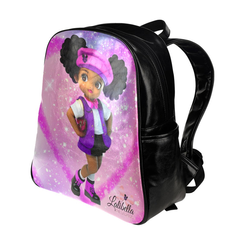 Lalibella "Full of Love"  Backpack Multi-Pockets Backpack (Model 1636)