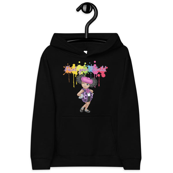 "Paint Your World "Kids fleece hoodie