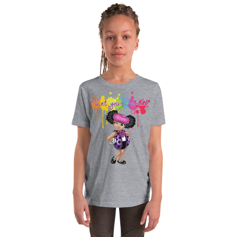 "Paint Your World "Kids Short Sleeve T-Shirt