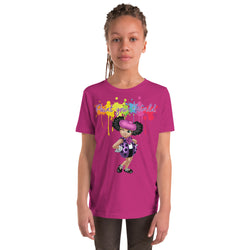 "Paint Your World "Kids Short Sleeve T-Shirt