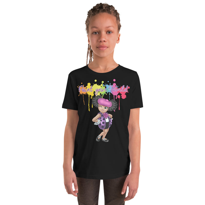 "Paint Your World "Kids Short Sleeve T-Shirt