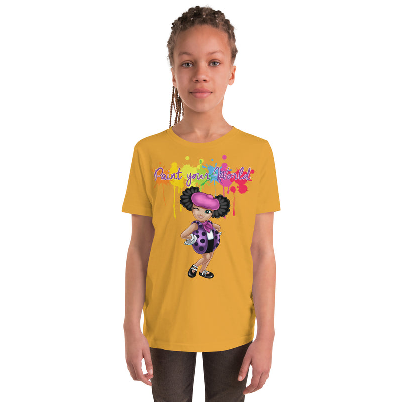 "Paint Your World "Kids Short Sleeve T-Shirt