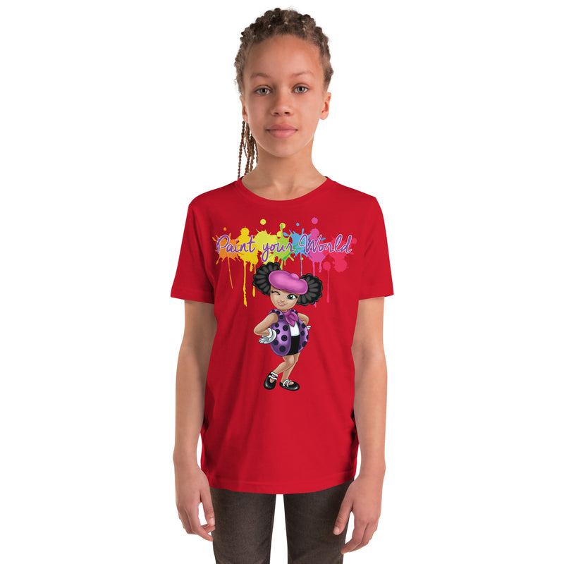 "Paint Your World "Kids Short Sleeve T-Shirt