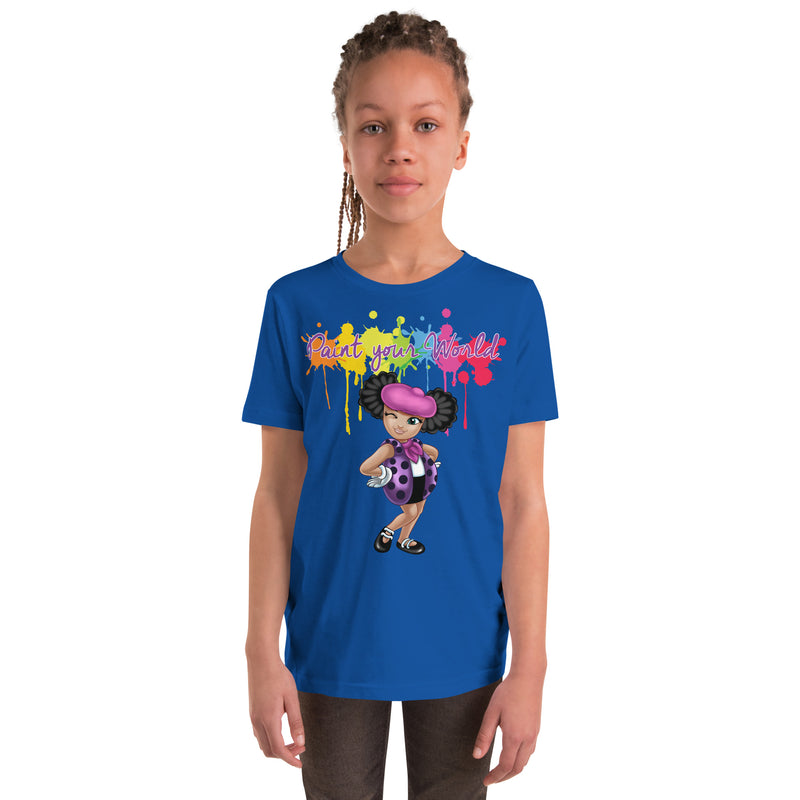 "Paint Your World "Kids Short Sleeve T-Shirt