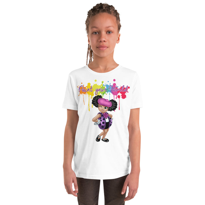 "Paint Your World "Kids Short Sleeve T-Shirt