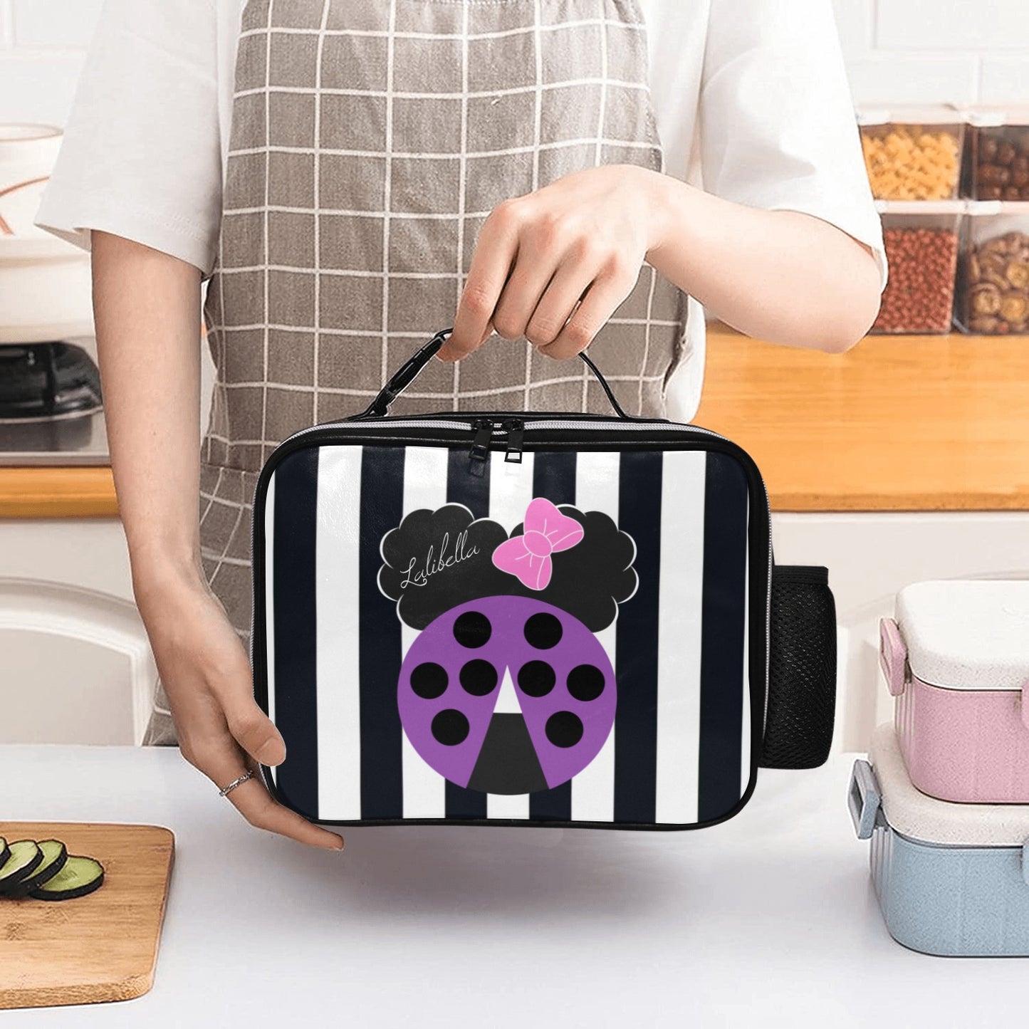 Lalibella Logo Lunch Kit PU Leather Lunch Bag (Model 1723)